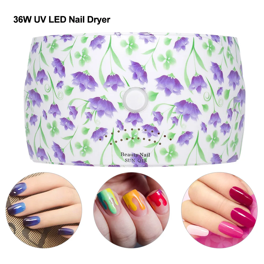 36 Вт США/ЕС/Великобритания/AU Plug портативный светодиодный светильник для ногтей