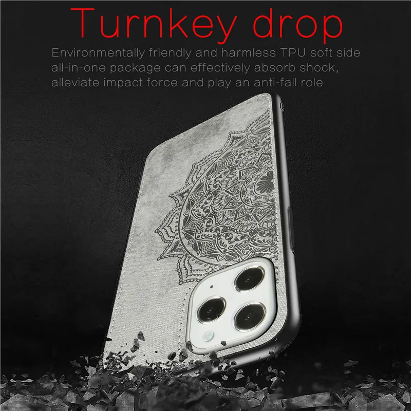 Тканевый тканевый чехол для iPhone 12 Mini SE 2020 11 Pro Max с мягкой рамкой из ТПУ бампер