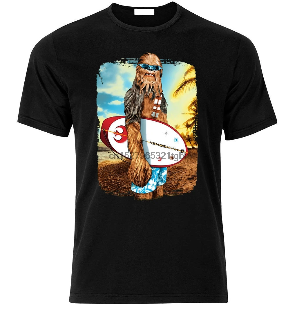Футболка WOOKIE Chewbacca Chewi Surfinger подарок фанату размер S 3XL короткий рукав хлопковые