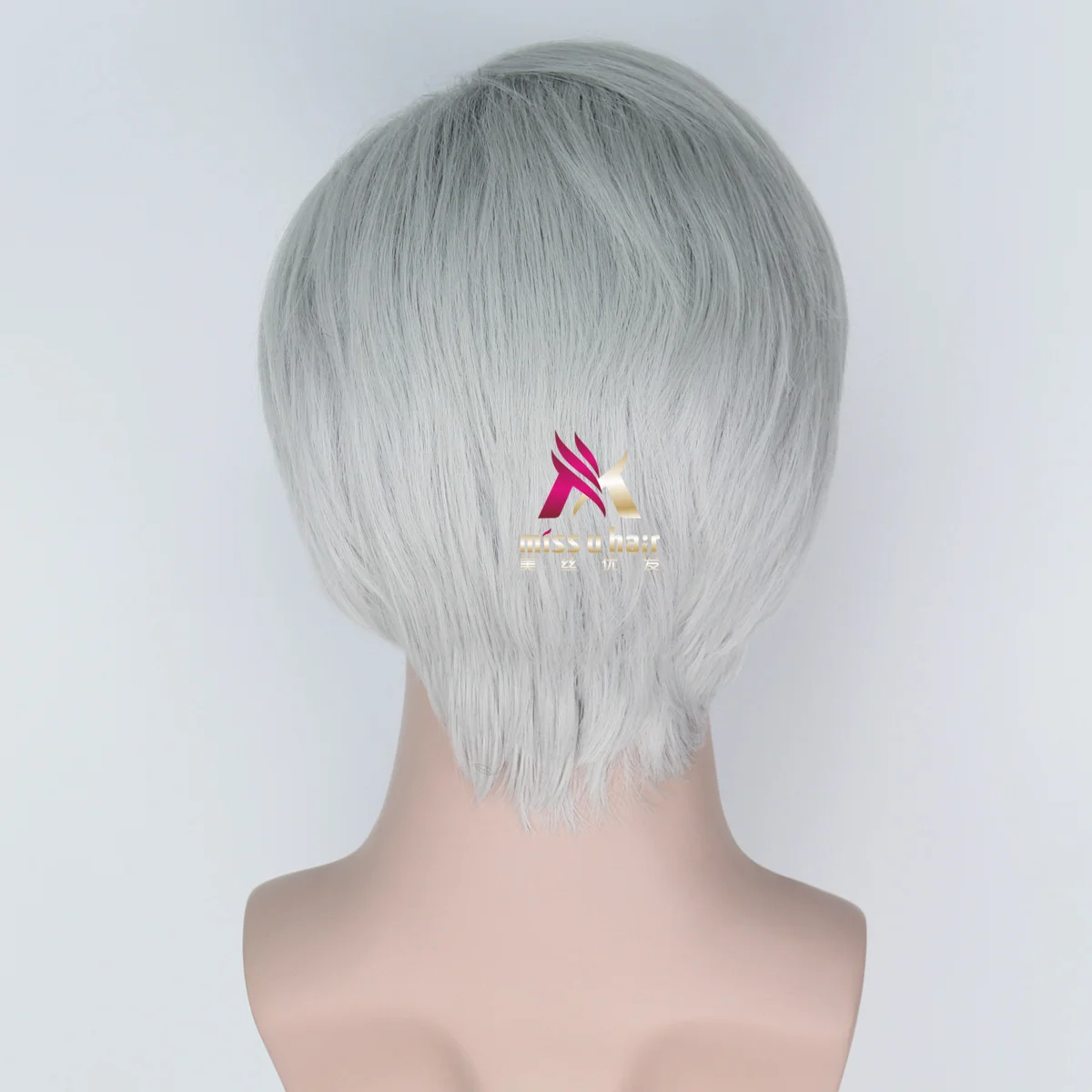 Хэллоуинский набор косплея с париком на частично коротких черно-белых волосах для выступления персонажа Карлоса из "Наследников".