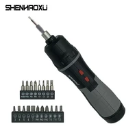 new electric screwdriver battery operated cordless screw driver drill tool set bidirectional switch with 11pcs 19pcs screws