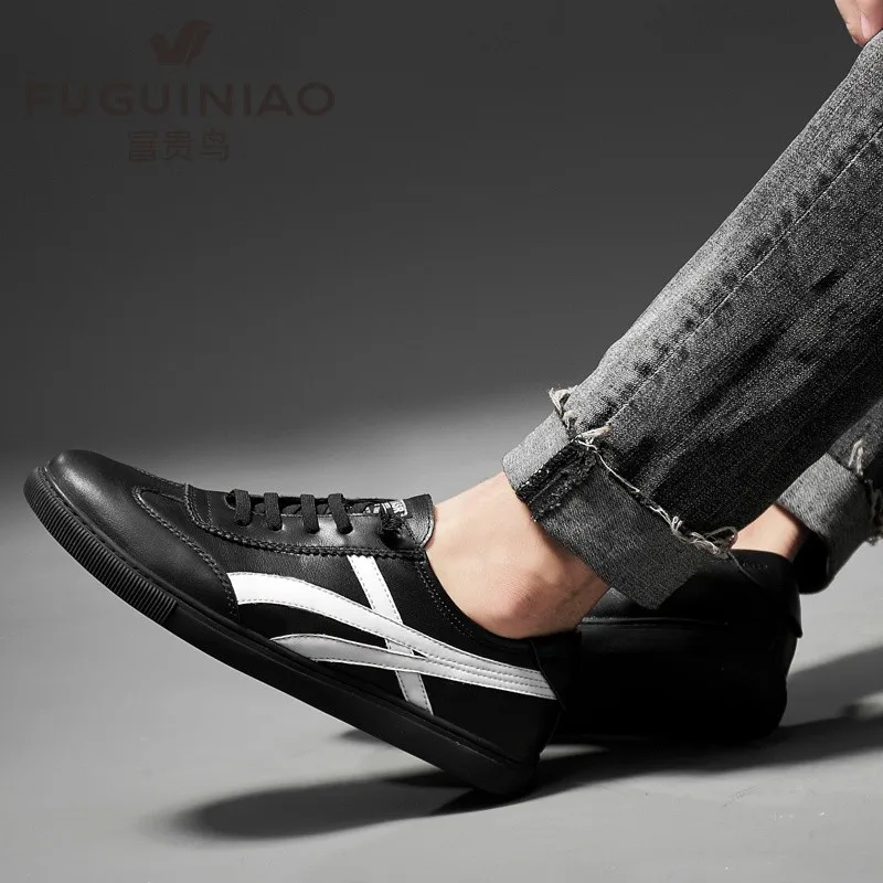 

Men Leather Shoes Slip on Casual Shoes Dress Shoes Brogue Shoes Spring Ankle Boots Vintage Classic Male Casual