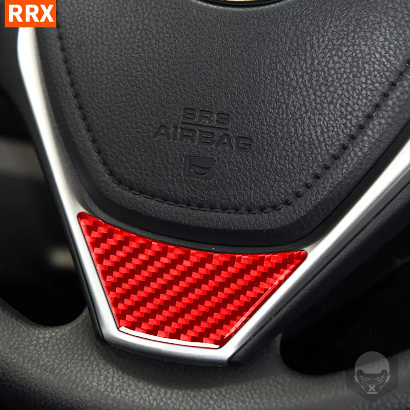 

For Toyota Corolla 2014 2015 2016 2017 2018 Carbon Fiber Sticker Steering Wheel Cover Trim Decoration Car Interior Accessories