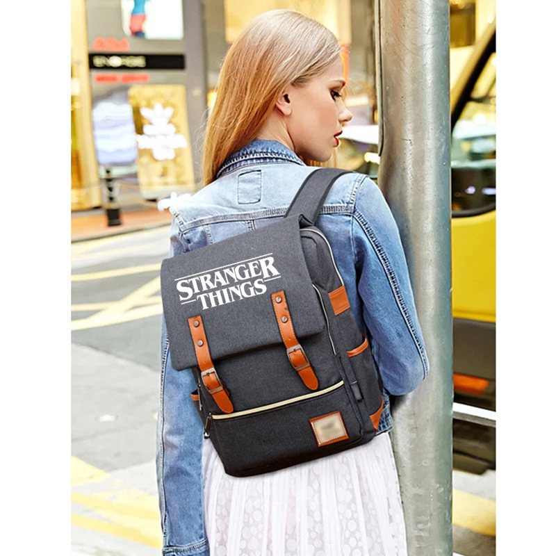 New Hot Casual School Students Backpacks Teenagers Letter Printed Laptop Backpack Zipper Canvas Satchel Boys Girls Shoulder Bags | Багаж и