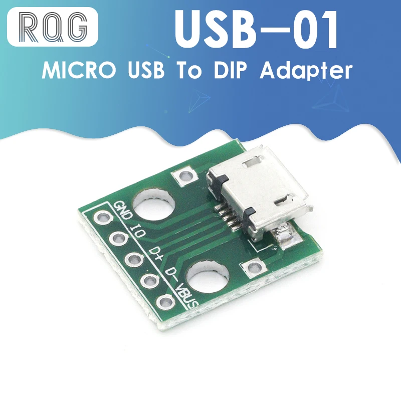 10 шт. микро USB DIP адаптер 5pin гнездовой разъем конвертер печатной платы типа в