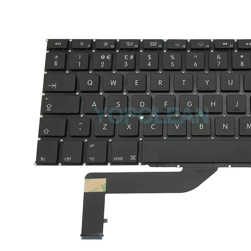 Новая английская клавиатура A1398 для Macbook Pro Retina 15 дюймов винты с подсветкой