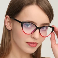 2021 fashion women men cat eye glasses brand designer optical clear plain eyewear vintage female big frame shades myopia glasses