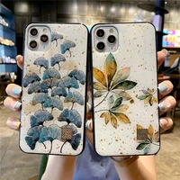 moskado tpupc lotus leaf phone case for iphone 11 12 13 pro max x xs max xr 7 8 plus se 2020 mobile phone protective soft cover