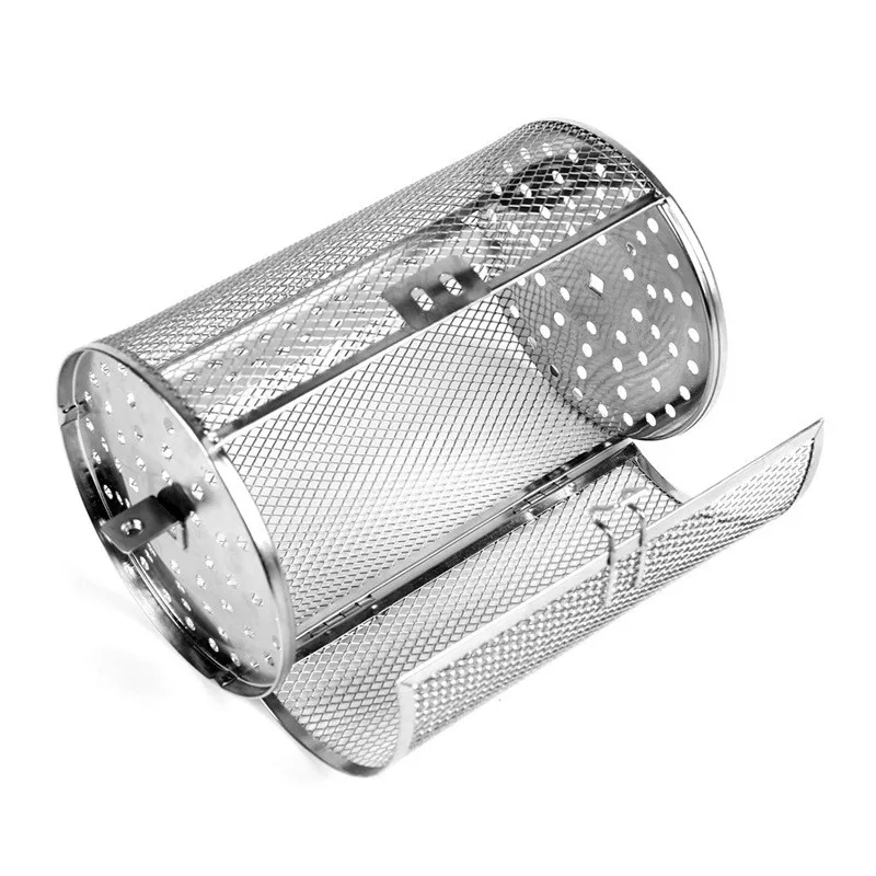 Stainless Steel Oven Roast Basket Baking Rotary Nuts Beans Peanut Cage BBQ Grill Bakeware | Дом и сад