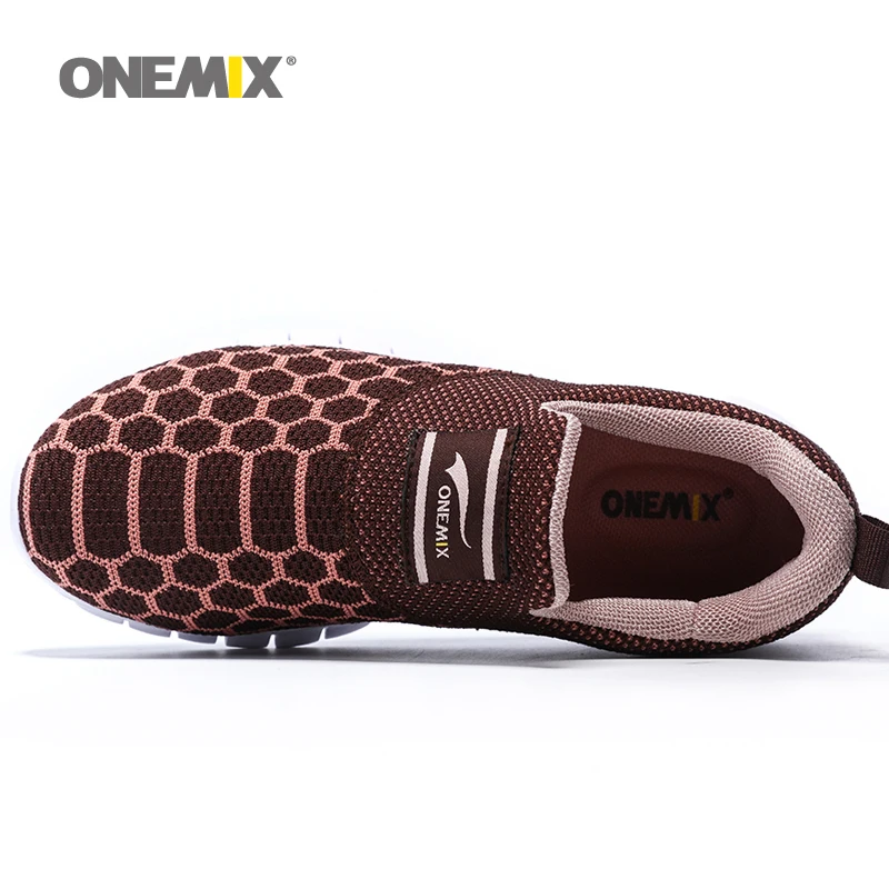 Женская обувь ONEMIX легкие спортивные кроссовки дышащая мягкая сетчатая легкая