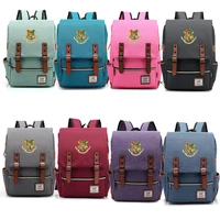 magic school boys girls kids bookbag teenagers schoolbags canvas women bagpack men travel backpack
