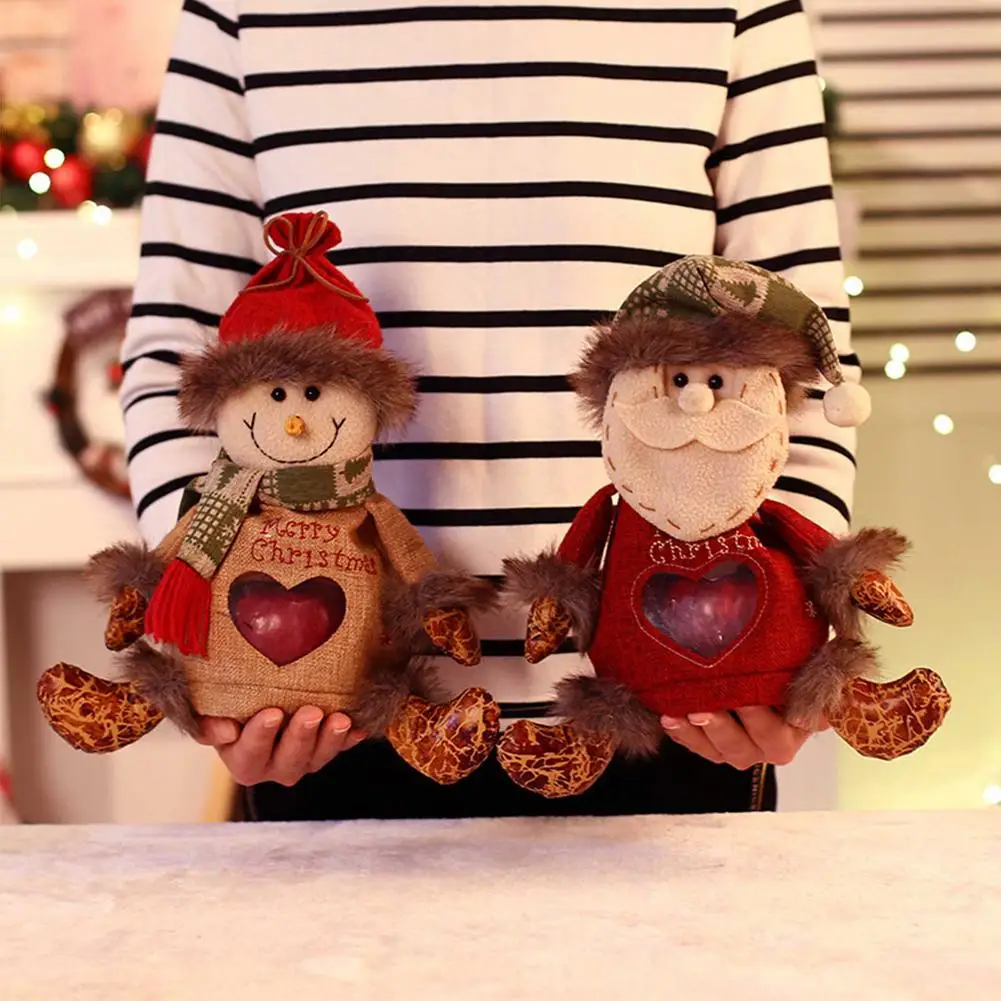 

Christmas Gift Bags Candy Jar Storage Bottle Santa Bag Christmas Sweet Candy Bag Children Kids Gifts New Year 2020 Navidad