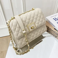 new rice white ringer bag female 2021 summer new small fragrance wind chain bag pu leather bag live source