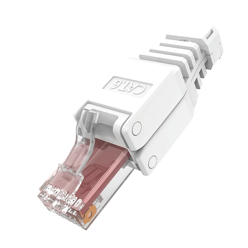 Неэкранированный сетевой Кабельный соединитель LIJIA RJ45 разъем кабеля Ethernet Cat6