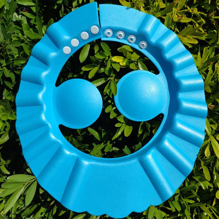 shower cap blue Детская чашка для душа, мультяшная детская шапочка для ванны, детская чашка для купания, детская чашка для мытья волос, детский инструмент для ванны - Цвет: shower cap blue