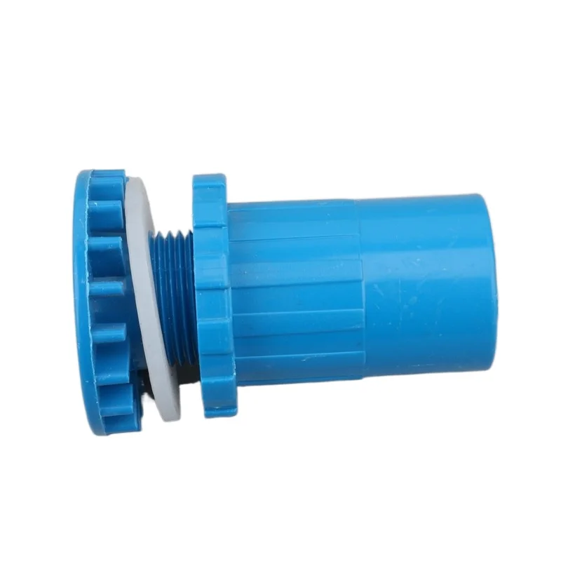 Соединительный элемент для резервуара аквариума ПВХ синего цвета 20/25/32/40/50 мм