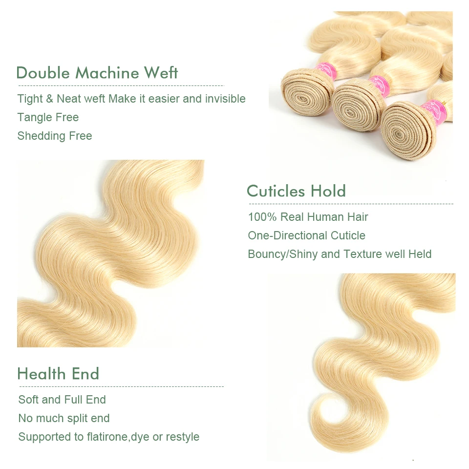 FABC волосы 613 пучки с закрытием бразильские Remy натуральные кудрявые волос