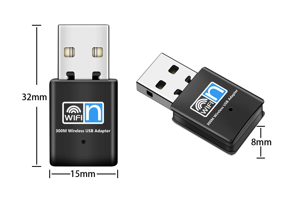 Мини usb Wi Fi адаптер TECHKEY 300 Мбит/с USB2.0 wifi антенна ethernet dongle 802 11 n/g/b enchufe lan comfas|Сетевые