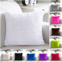 plush fluffy pillow cover decorative cushion cover for sofa home decor pillowcase throw cushion covers fur 43x43cm