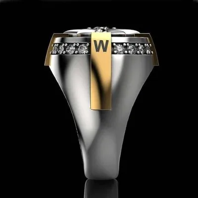 POFUNUO креативные двухцветные кольца компаса панк для мужчин элегантное кольцо с