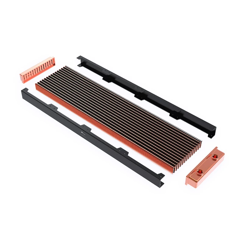 Bykski черная водяная охлаждение 480 мм медный радиатор толщина около 30 лучше для 12 см