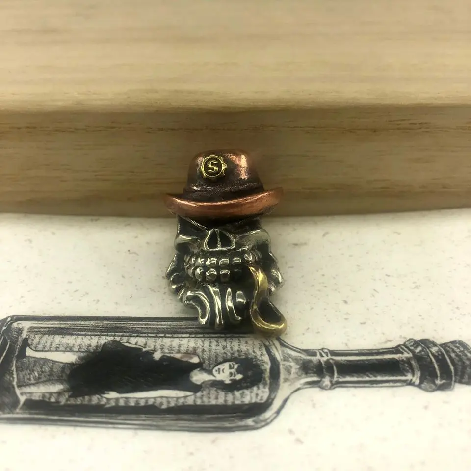 EDC инструменты латунный нож медная мельница для курения борода пирата бусы на