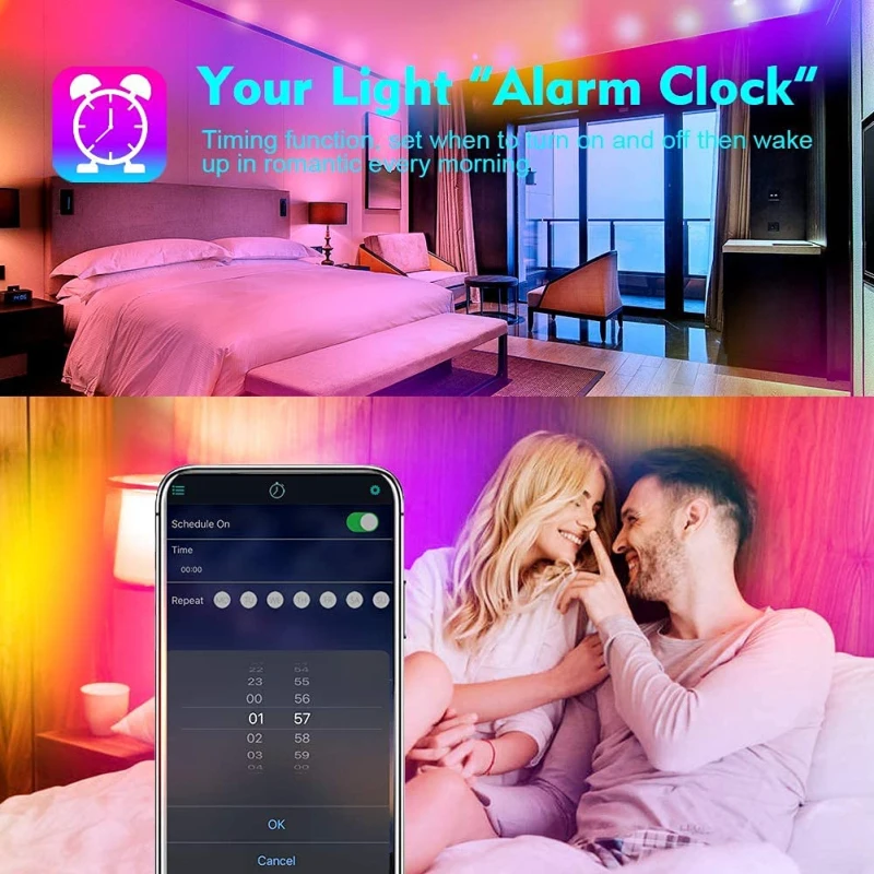 

RGB 5050 LED Lamp Strip Bluetooth-compatible Control USB DC 5V Flexible Lamp Tape Diode Festival Fita Bedroom Tira Luces TV Desk