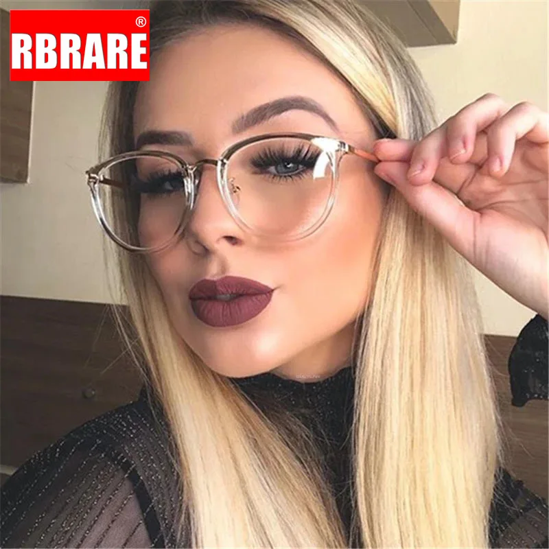 RBRARE-Montura De gafas para hombre y mujer, Lentes ópticas redondas De gran...