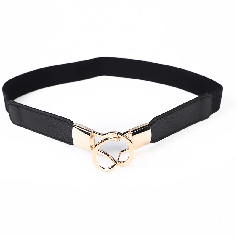 

Wide Women Waist Belt Stretchy Cinch Belt Leather Elastic Belt for Ladies Dress Decoration