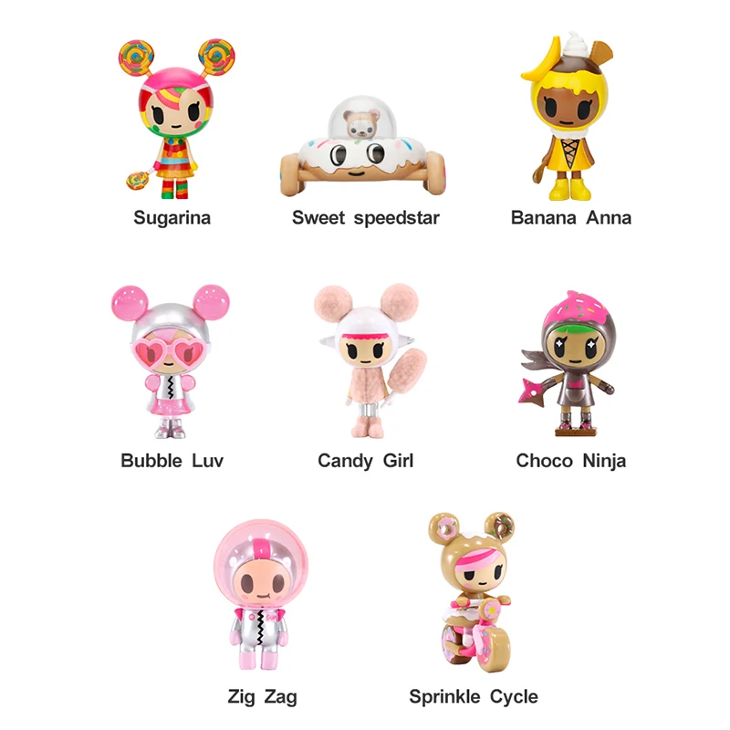 Оригинальный Tokidoki рисунок в форме пончика Семья 2nd глухая коробка милая Кукла