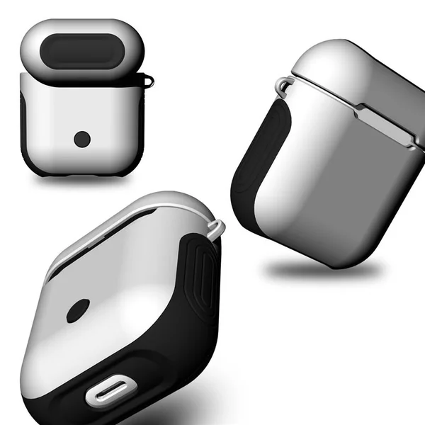 Чехол для наушников из ТПУ и ПК 2 в 1 чехол Apple AirPods защитный защитные аксессуары