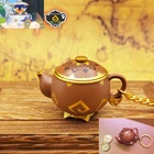 Хит продаж, брелок для ключей Genshin Impact Traveler's Home 3D, твердый тяжелый металлический мини-брелок для ключей для дома, 81 г, игрушка с открытой крышкой, брелок для ключей