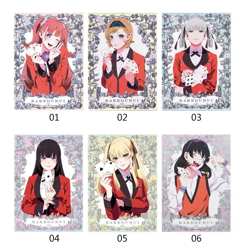 

Ретро аниме плакат печать мультфильм Kakegurui фотография стены Искусство Декор для гостиной дома