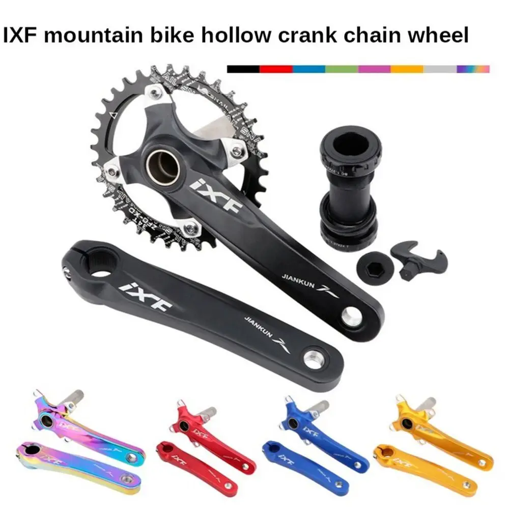 

Mountain Bike Hollow All - in - one Crank Mid-axis IXF Modified Single Disc Dental Disc 32T 34T 36T 38T Bike Crankset Bmx