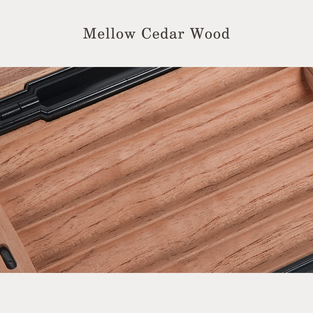 Футляр для сигары с двумя увлажнителями водонепроницаемый чехол кедром дорожный