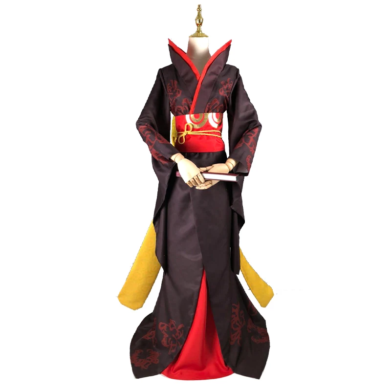 Игра идентичность V карнавальный костюм наряд красного цвета с бабочкой