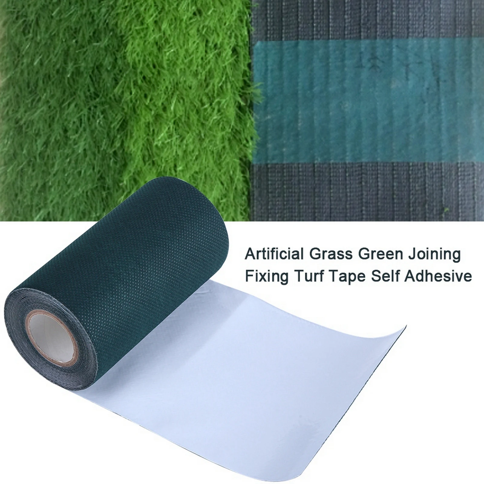 

Самоклеящаяся садовая зеленая лента 5 м/10 м, синтетическая газонная трава, искусственный газон, подвесное украшение, инструмент для сада
