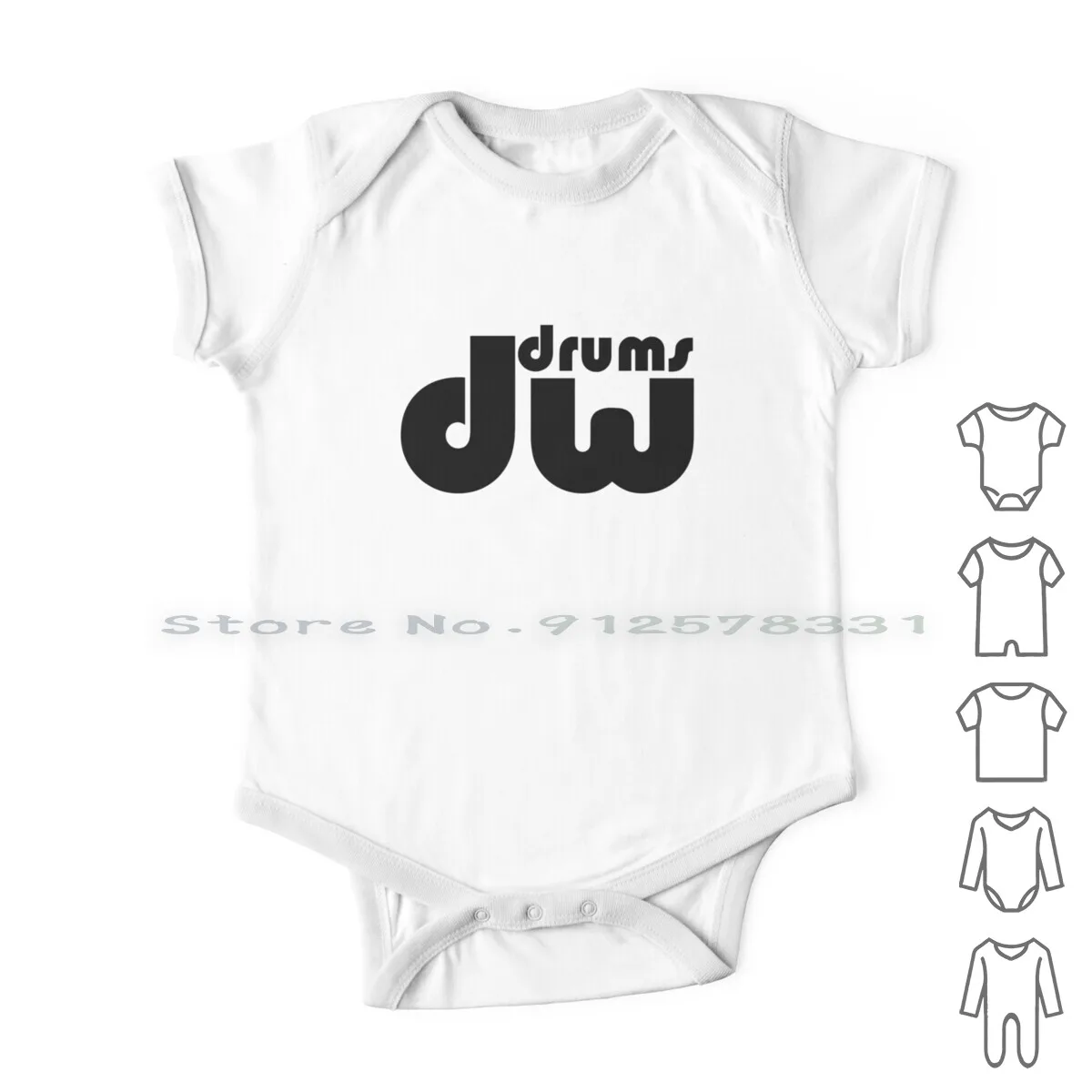 Dw Drums Logo Newborn Baby Clothes Rompers Cotton Jumpsuits Music Drummer Symbals Kick Snare Band Concert Pedal England Infant