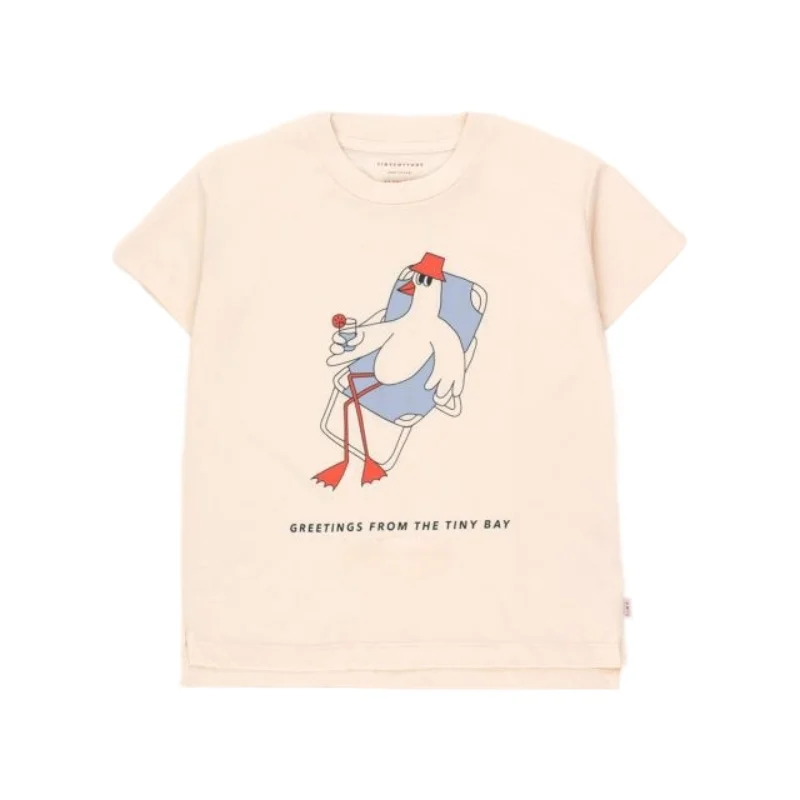 

In Stock 2021 Summer New TC Children's Short-sleeved T-shirt Boys and Girls Short-sleeved Bottoming Shirt Cotton Top