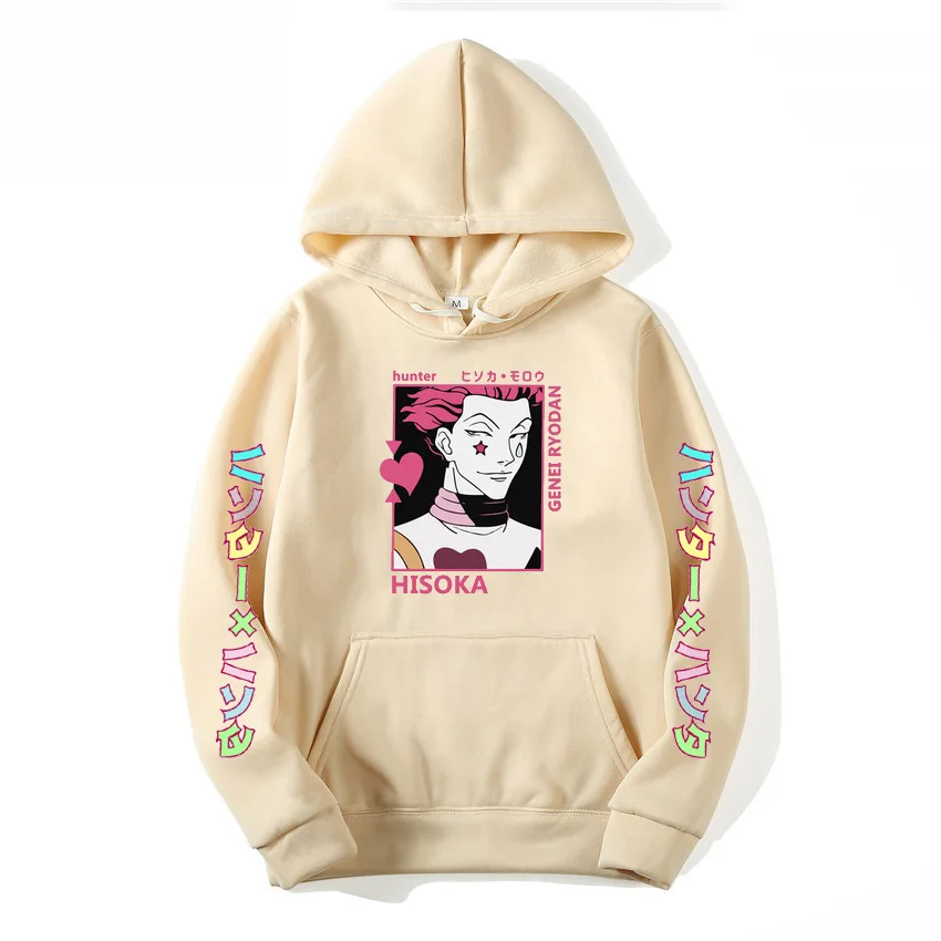 

Japanese Anime Hunter X Hunter Hoodies Men Funny Cartoon Hisoka Winter Warm Hoodie Sweatshirt Casual Harajuku Streetwear