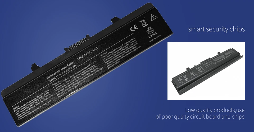 Golooloo 6 ячеек Аккумулятор для ноутбука Dell Inspiron 1525 1526 1545 0GW252 0XR693 312-0625 312-0626 312-0633 312-0634 451-10478