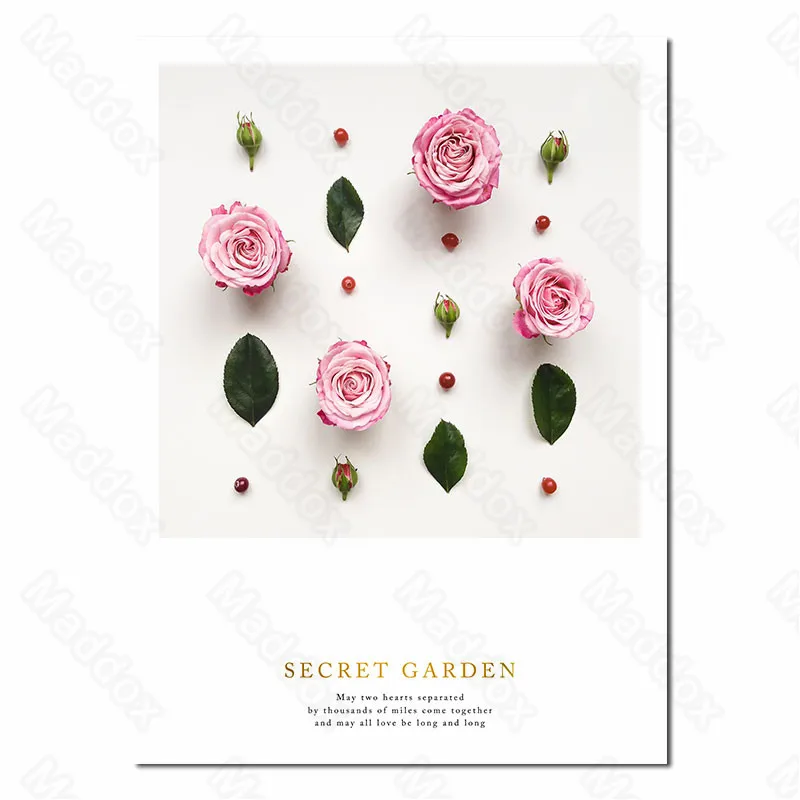 

Waterproof Ink Modern Fashion Small Fresh Simple Flower Paintings Living Room Bedroom Dining Room Study Decorative Painting