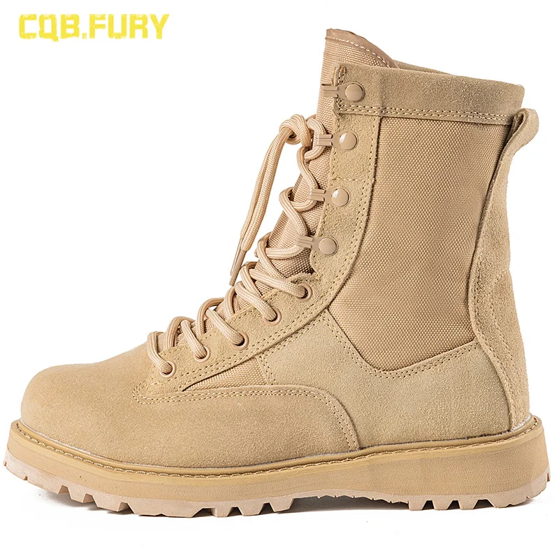 

Summer High-Top Breathable Military Fan Boots Martin Combat Special Forces Worker Desert Combat High-Top Hiking men Boots
