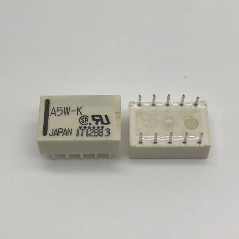 Новинка 10 шт./лот реле A5W-K 5В A12W-K 12В A24W-K 24В 10PIN |
