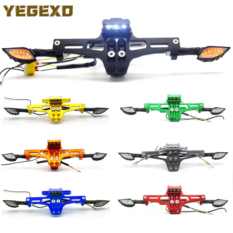 Держатель номерного знака аксессуары для мотоциклов HONDA x4 cbr 600f 900 rr cg 125 cb500f vfr 750x11