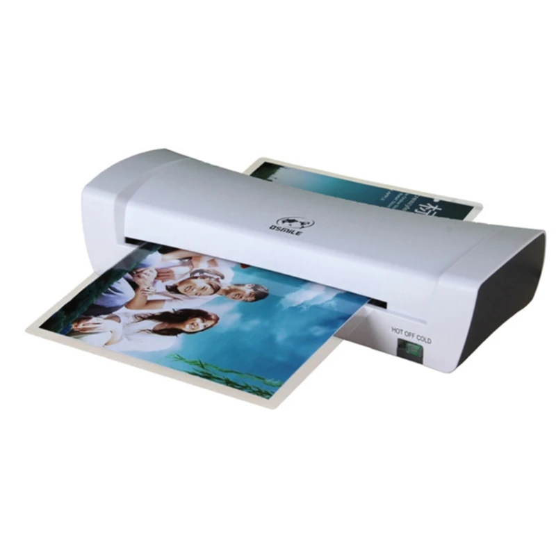 

A4 Film Roll Laminator Hot and Cold Mode Available for Home Office A4/A5/A6 Document Photo Files Cards 2min Preheating