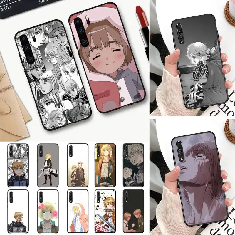 

YNDFCNB Arlert Attack on Titan Phone Case For Huawei P30 plus P8 lite P9 lite Back Coque for Psmart P20 pro P10 lite