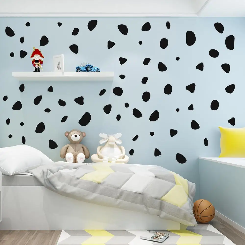 

67pcs/set Cartoon Animal Cow Spot Pattern Wall Sticker For Nursery Kids Room DIY Wall Decal Bedroom Play Room Decor