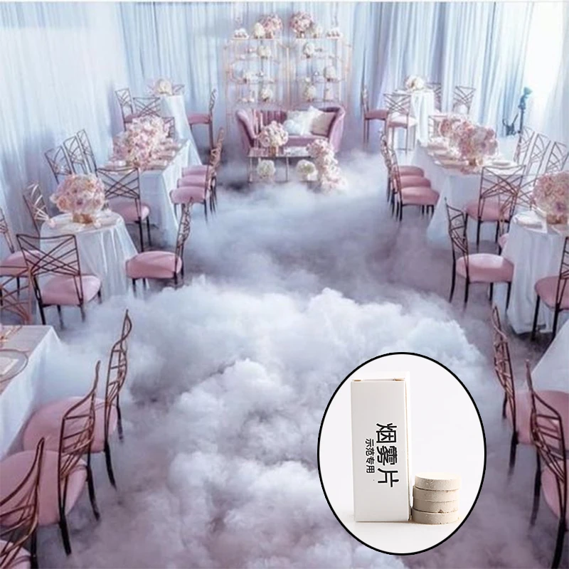 10 шт./партия белый дым туман торт эффект дыма вечерние свадебные драма выставка