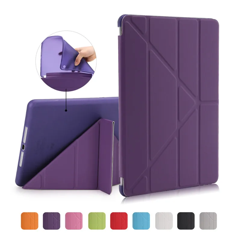 Цветной мультяшный чехол для Apple нового iPad 9 7 2017/2018 умный Funda Sablet модель A1822 A1823